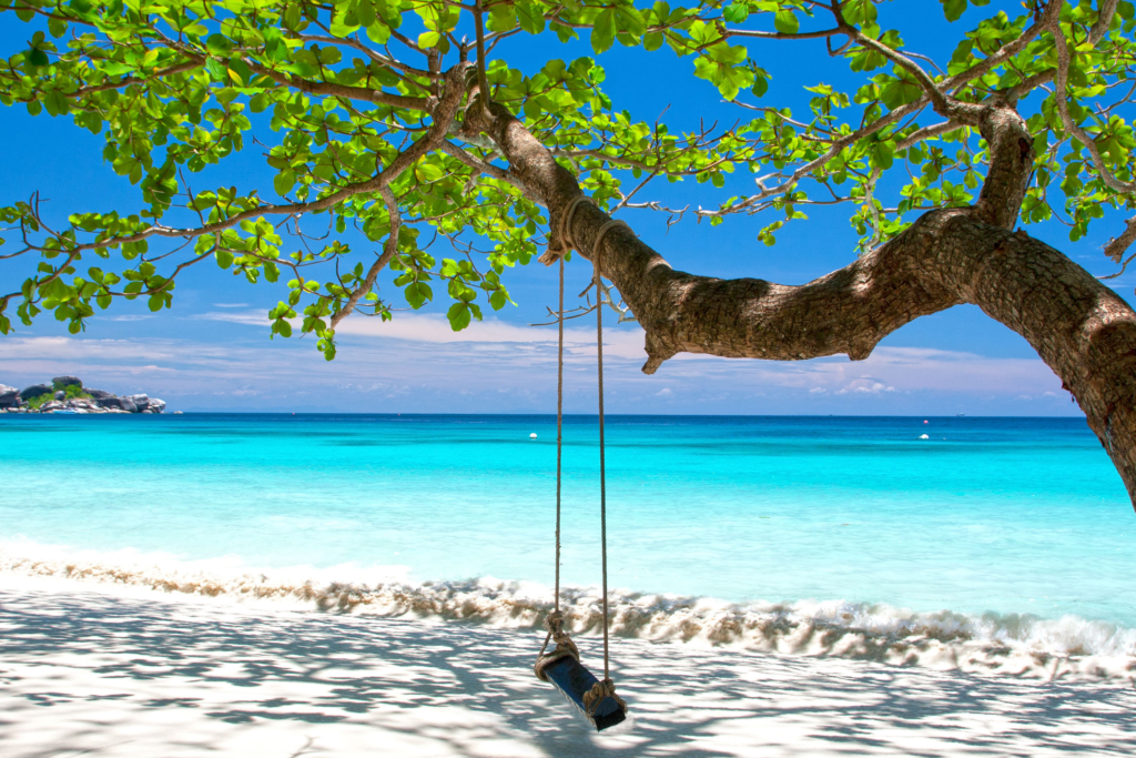 Similan Islands beach during snorkeling trip from Khao Lak